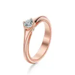 Pierścionek z różowego złota z diamentami AJPZ_134